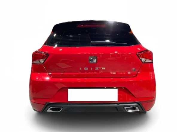 Seat İbiza Uyumlu Difüzör Çift Egsoz Görünümlü Mat Siyah 2017-2019 Parça ürün görseli
