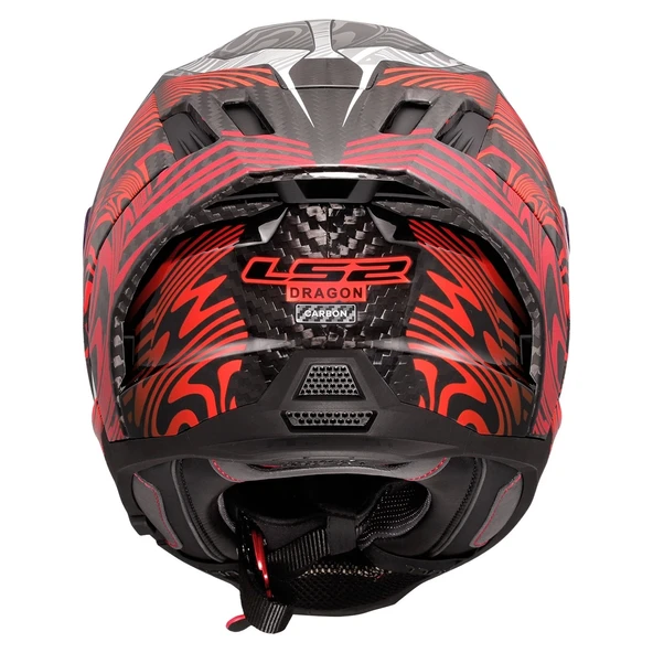 LS2 DRAGON KARBON ENTHUM  KASK - Resim 3