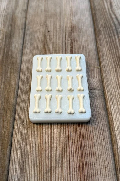 Kemik Mini On Beşli Silikon Mum Kalıbı - 3