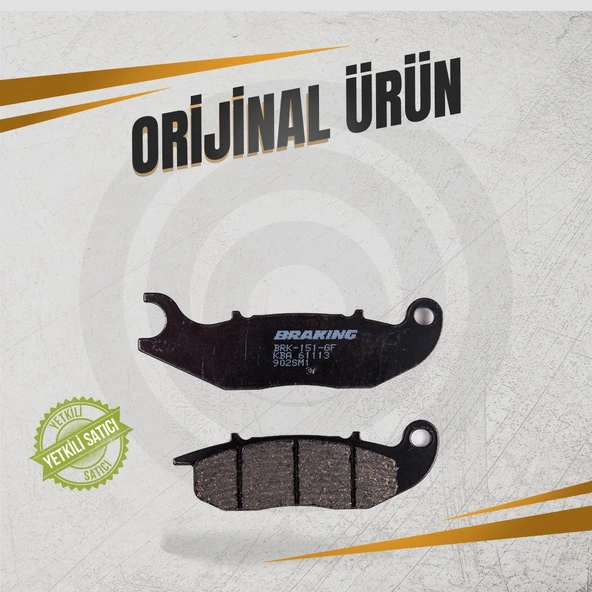 BRAKİNG HONDA XL750 TRANSALP (2023-2024) YARI METALİK SAĞ ÖN FREN BALATASI - Resim 3