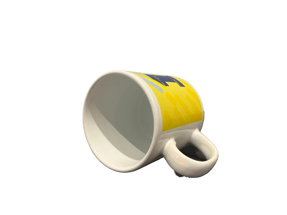 Fenerbahçe Lisanslı Kupa 1907 Yazılı Sarı Mug Hediyelik Ahşap Kutulu - 5