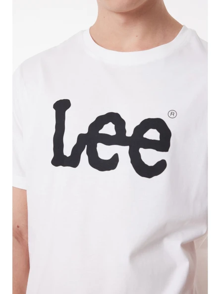 Lee Erkek Regular Fit Grafik Baskılı Beyaz Tişört ML65QAI12 - Resim 3