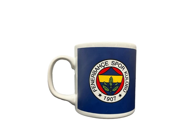 Fenerbahçe Lisanslı Kupa Lacivert Logolu Mug Hediyelik Ahşap Kutulu - 5