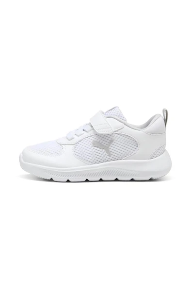 Puma Fun Racer 2 AC+ PS 400580 05 Unisex Çocuk Spor Ayakkabı Beyaz Gri 28-35