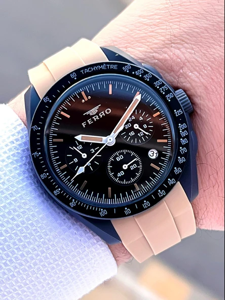 Ferro Silikon Kordon 5 Atm Suya Dayanıklı Fonksiyonları Aktif Spor Gençlere Özel Erkek Saati 1140.M3 ürün görseli