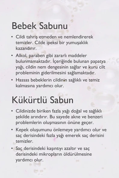 Eşek Sütü Sabunu & Baga Bebek Sabunu & Baga Kükürtlü Sabun Seti - 2