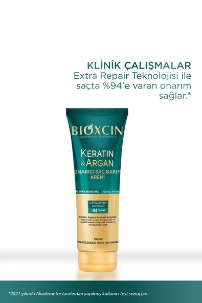 Keratin & Argan Onarıcı Saç Bakım Kremi 250 ml  - Yıpranmış Ve Hassas Saçlar - 5