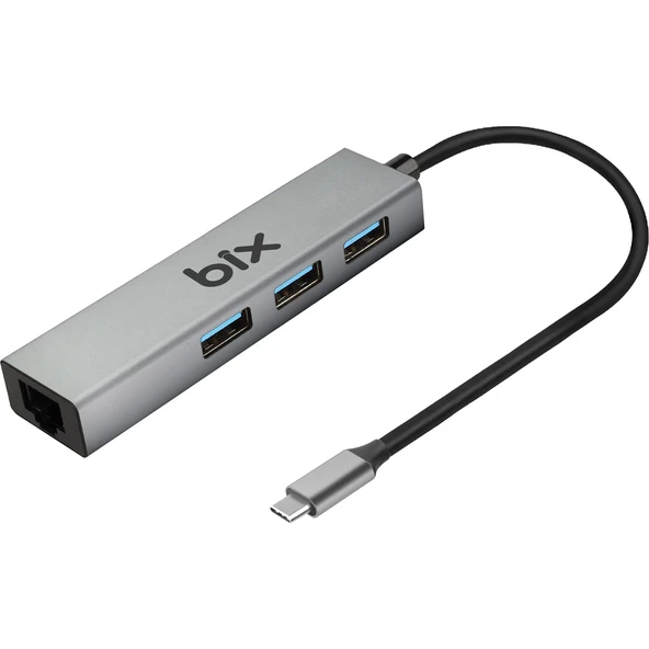 BXC06HB Type-C'den 3 Bağlantı Noktalı Gigabit Ethernet USB 3.2 Hub - Resim 2