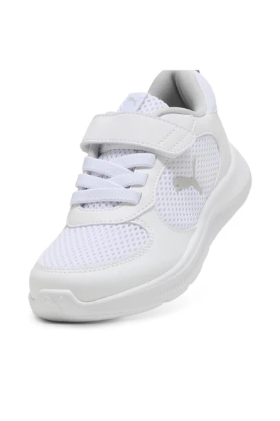 Puma Fun Racer 2 AC+ PS 400580 05 Unisex Çocuk Spor Ayakkabı Beyaz Gri 28-35 - 5