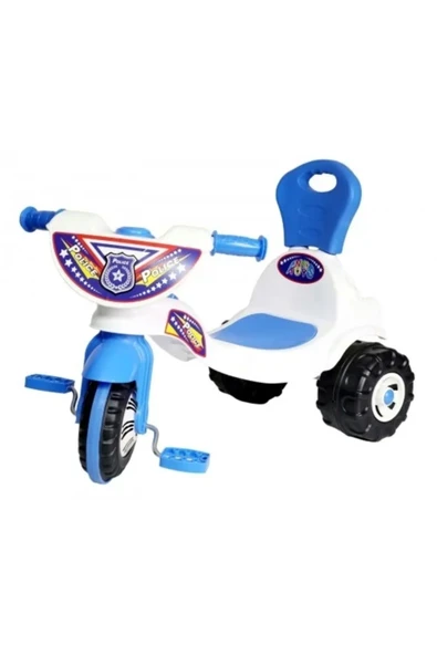 Enhoştoys Enhoş Toys Üç Tekerlekli İlk Bisikletim Polis Bebek Bisikleti - 2