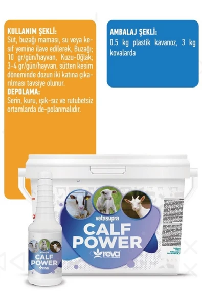 Hs Tarım Vetasupra Calf Power - Buzağı, Kuzu ve Oğlak Premiksi 500gr - 4