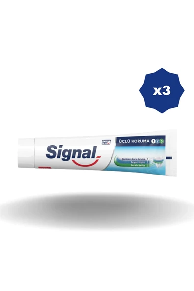 Signal Diş Macunu Üçlü Koruma 120 Ml x 3 Adet