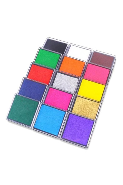 Silver Gümüş Mürekkepli Baskı Pedi 40*40mm Çabuk Kuruyan Su Bazlı - Resim 6