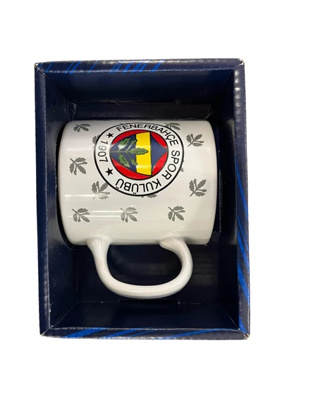 Fenebahçe Lisanslı Kupa FB Logolu Mug Hediye Ahşap Kutulu - 2