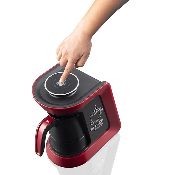 Arnica Köpüklü IH32053 Kırmızı Türk Kahve Makinesi - Resim 5