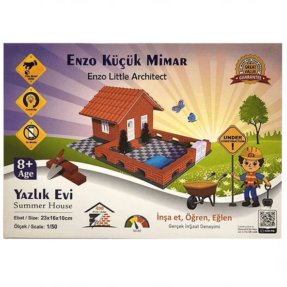 Minyatür Tuğla Yazlık Evi - 04004EN