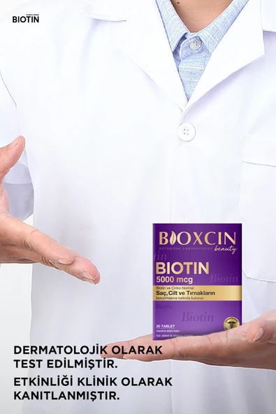 Biotin 5.000 Mcg 30 Tablet - Biotin + Çinko 15 Mg Saç Ve Tırnak Vitamini 2 li Avantaj Paket - 5