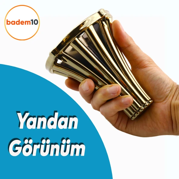 (4 ADET) İstanbul 12 cm Gold Altın Mobilya Kanepe Koltuk Tv Ünitesi Konsol Ayağı Ayak Ayakları - 8