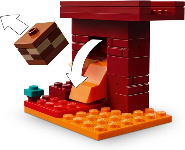 LEGO Minecraft Nether Lav Savaşı 21266 - 5