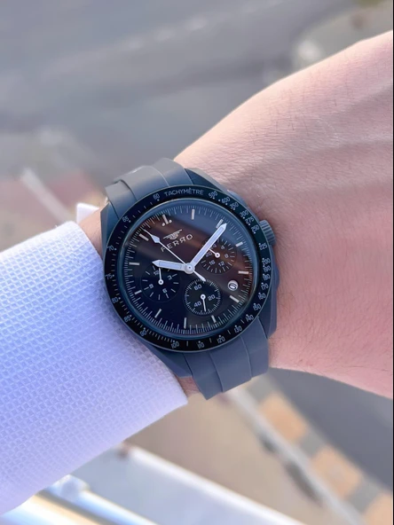 Ferro Silikon Kordon 5 Atm Suya Dayanıklı Fonksiyonları Aktif Spor Gençlere Özel Erkek Saati 1140.M2 - Resim 2