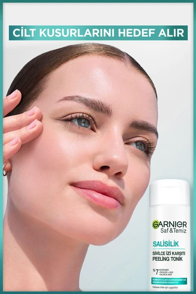 Garnier Salisilik Sivilce İzi Karşıtı Gözenek Sıkılaştırıcı Peeling Tonik Salisilik Niasinamid Skualen Aha 120 ml - 2