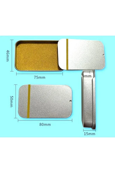 Gold Mürekkepli Baskı Pedi Istampa Ofis Boyu 80*50mm Su Bazlı - 2