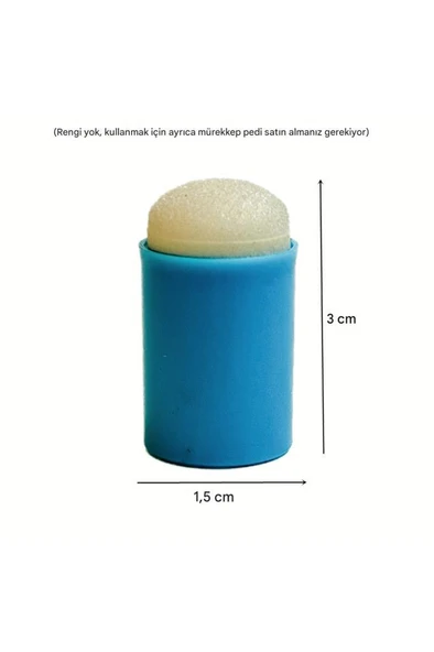 Parmak Fırçası Sünger Boyama Başlığı Stensil Şablon Kolay Boyama - 5