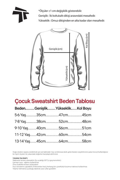 Romania Flag Lettern Siyah Çocuk 2ip Sweatshirt - 4