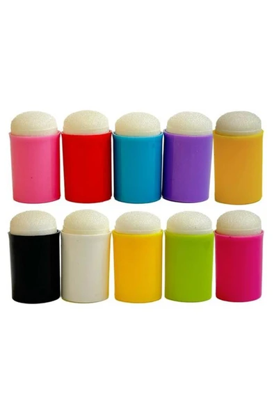 Parmak Fırçası Sünger Boyama Başlığı Stensil Şablon Kolay Boyama