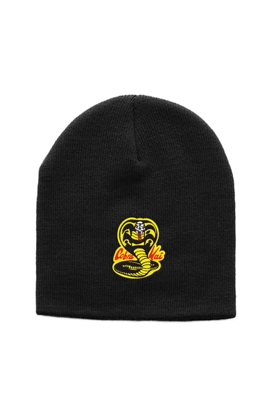 Cobra Kai Logo Siyah Örme Bere