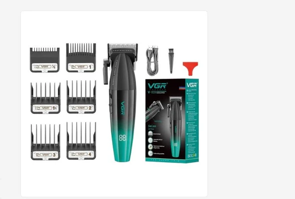 Vgr Saç Kesme Profesyonel Saç Düzeltici Elektrikli Kesme Akülü Saç Kesme Makinesi 9000RPM Giyotin Clipper Erkekler Için V-003