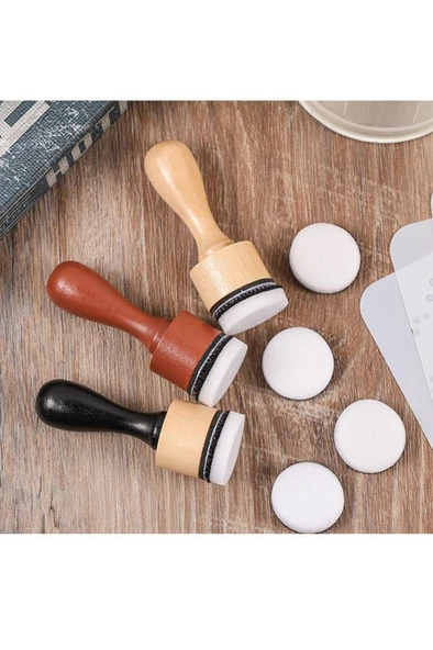 Sünger Baskı Fırçası Kolay Boyama Başlığı Stensil Şablon