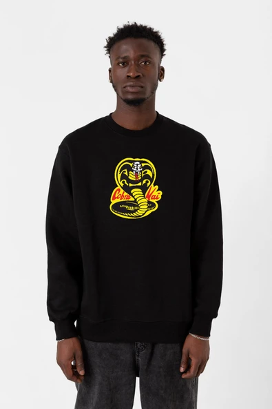 Cobra Kai Logo Siyah Erkek 2ip Sweatshirt
