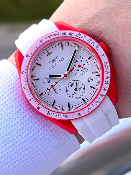 Ferro Silikon Kordon 5 Atm Suya Dayanıklı Fonksiyonları Aktif Spor Gençlere Özel Erkek Saati 1140.M5 ürün görseli