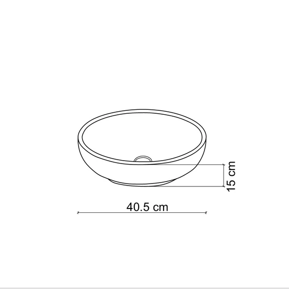 LENA TEZGAH ÜSTÜ ÇANAK LAVABO E-6008 DESENLİ - 2