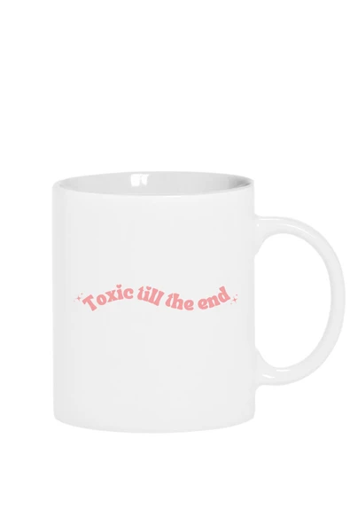 Rose Toxic Till The End Beyaz Kupa Bardak ürün görseli