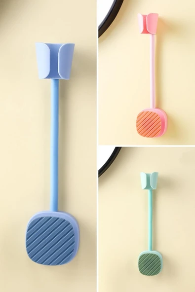 Saç Kurutma Makinesi Askısı Spral Ayarlanabilir Yapışkanlı Fön Makinesi Tutucusu Kablo Sarmalı - 5