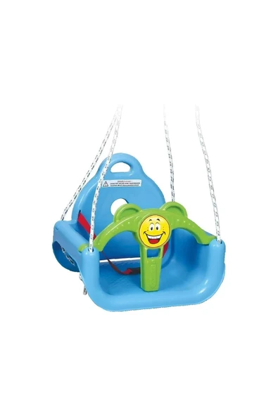 Kette Toys Çocuk Mavi Salıncak Ipli Kemerli Koruyuculu - 2