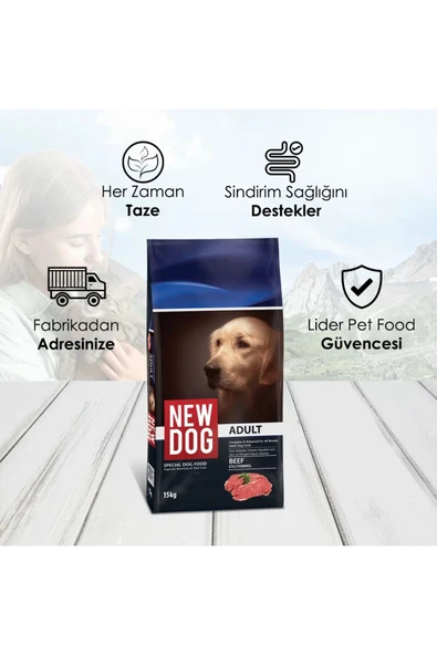 Newdog Biftekli Yetişkin Köpek Maması 15 Kg - 3