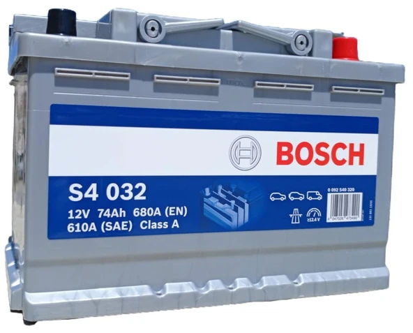 Bosch S4 032 Silver 12 V 74 Ah 680 A Akü