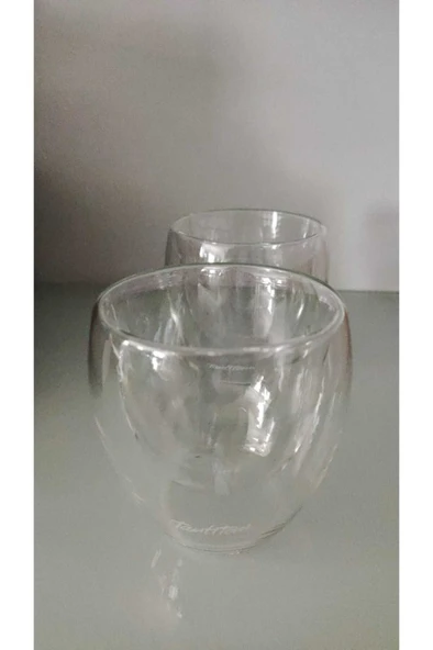 Borosilikat Cam 2Lİ Çift Cidarlı Bardak Seti 250ML SOFT CAM24010BS2