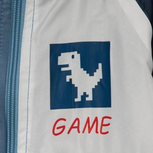 VARŞOVA GAME DINO BASKILI YAĞMURLUKLU ERKEK TAKIM - 6