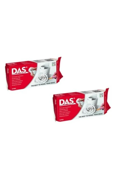 Das Seramik Hamuru Beyaz 1/2 Kg. (500 Gram) (2'Lİ PAKET) 2x 500 gr