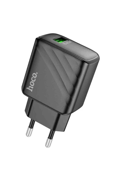 Hoco CS21A Rich 18W USB 3.0 QC Çıkışlı Ekstra USB to Type-C Kablolu Hızlı Şarj Aleti - Resim 7