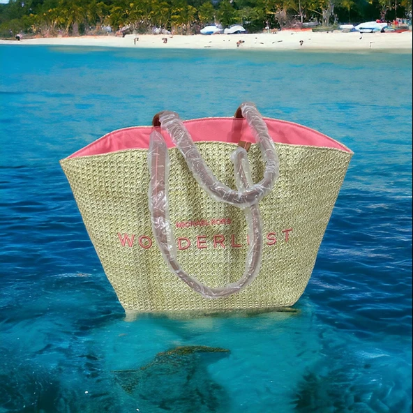 Michael Kors-Plaj-ve-günlük hasır-kadın-Çantası-genişlik-48-Derinlik-29-büyük boy-VİNTAGE - 2