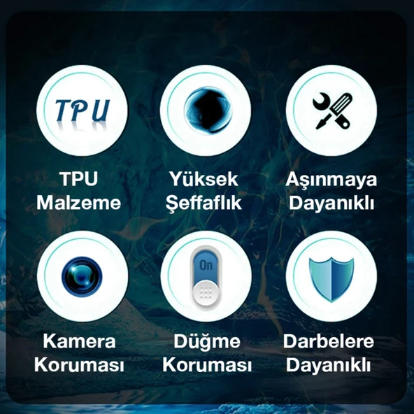 iPhone 12 Pro Kamera Korumalı Ultra İnce Şeffaf Silikon Kılıf - 3