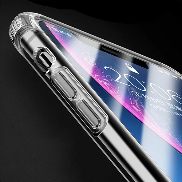 iPhone 11 Pro Max Anti Shock Darbe Emici Şeffaf Silikon Kılıf - 6