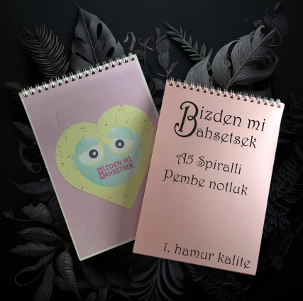 BLOKNOT PEMBE ÇİZGİSİZ A5 DEFTER