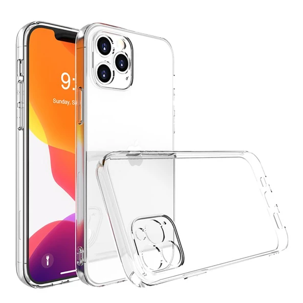 iPhone 14 Pro Uyumlu Lüx Seri Şeffaf Silikon Kılıf