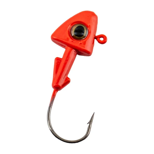 Jighead - Zoka - Kurşunlu Olta İğnesi - (XH-A 07) - Kırmızı - 6 Gr - Resim 3